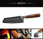 Preview: Wolfblood Zeuß Santoku Damastmesser Küchenmesser LH Lifestyle Kochmesser